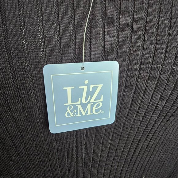 Liz & Me Womens Black Scoop Neck Long Sleeve Sweater Top NWT Size 3X JJ4082 - Picture 6 of 8